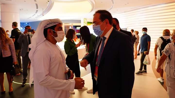 وزير البترول يتفقد الجناح المصري بمعرض إكسبو دبي 2020