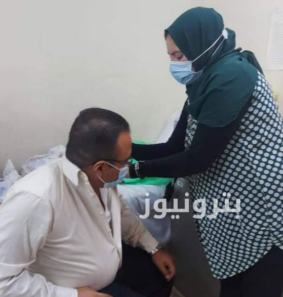 تطعيم العاملين بمنطقة مصر الجديدة