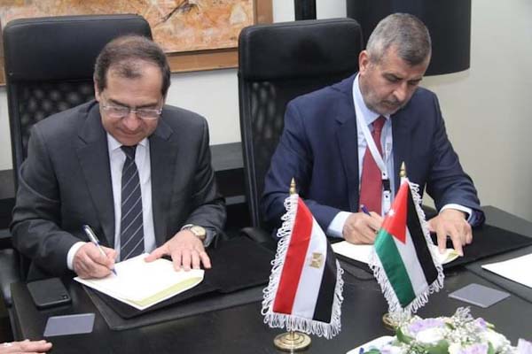 توقيع مذكرة تفاهم بين مصر و الأردن لتعزيز التعاون في البترول و الغاز 