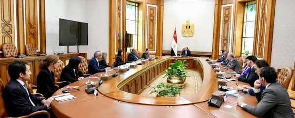 " الرئيس السيسي " يستقبل وزراء دول منتدى غاز شرق المتوسط