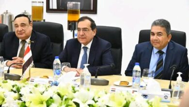 وزيرا البترول المصري والأردني خلال الاجتماع